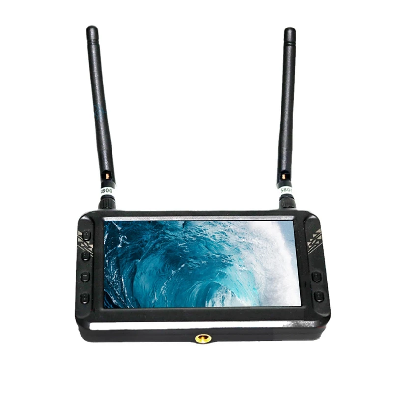 800X480 4.3Inch LCD FPV Monitor With Dual 5.8G Receivers For RC Quadcopter Drone