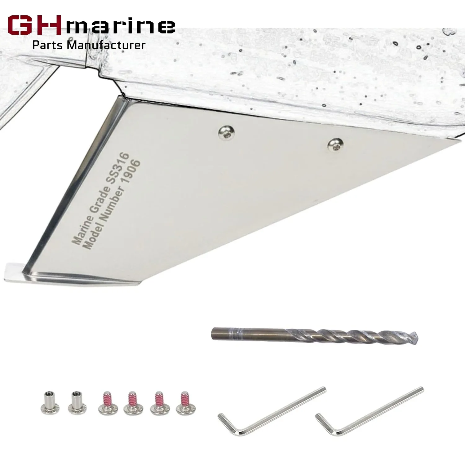 

Boat Marine 27071 Safe-Skeg Skeg Protector Guard for Tohatsu Nissan 70 75 90 115 120 140 HP Outboard Motor 316 Stainless Steel