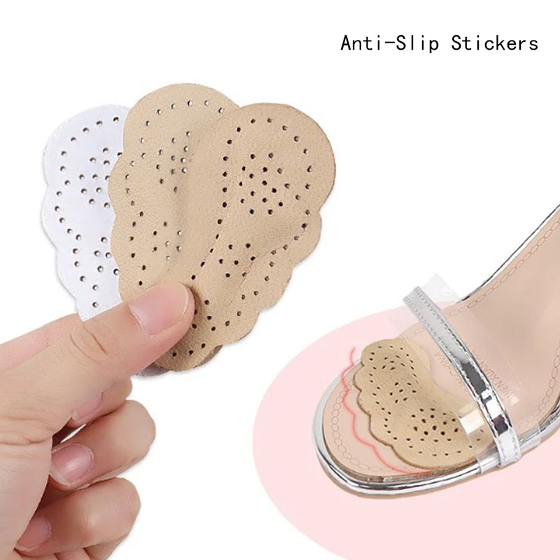 1 Pair Shoe Anti Slip Silicone Sticker Women Non Slip Insole Forefoot Cushion Inserts