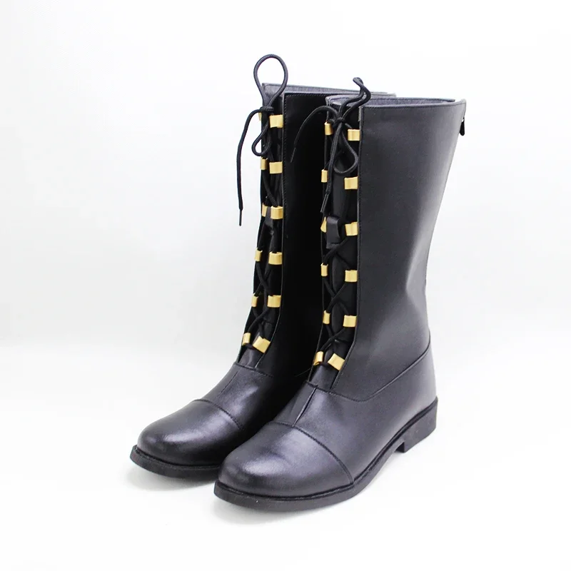 Women Cloud Strife Cosplay Shoes Game FF7 Cosplay Prop PU Leather Shoes Halloween Carnival Boots Custom Made