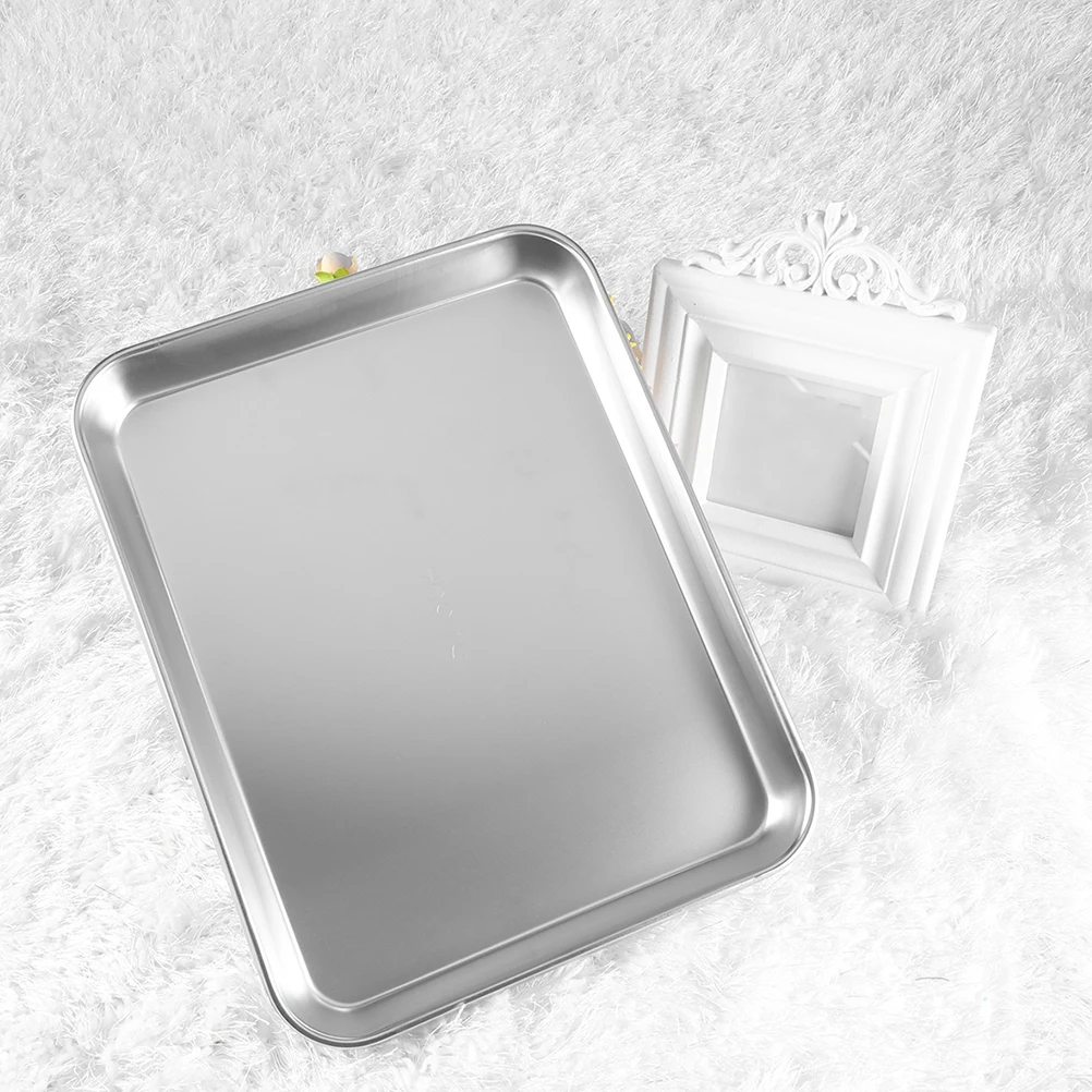 

2pcs Stainless Flat Storage Instruments Stainless Steel Medical Set Metal Tray For Instruments Steel Tray For Medical Use