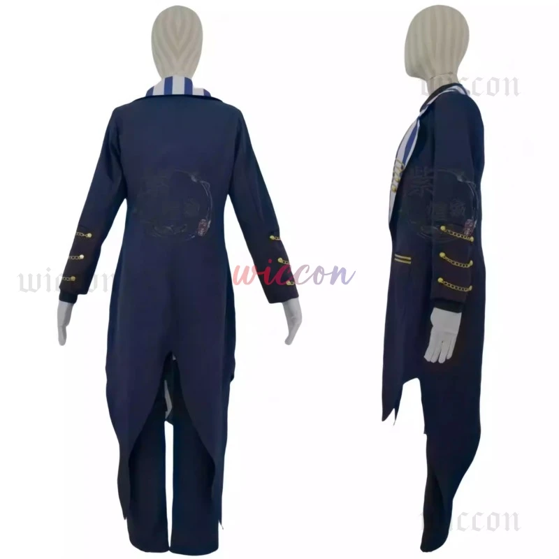 لعبة الشيطان بتلر باستيان كيلي أزياء تنكرية باستيان زي موحد شعر مستعار سهرة للهالوين كرنفال لعب الأدوار للرجال