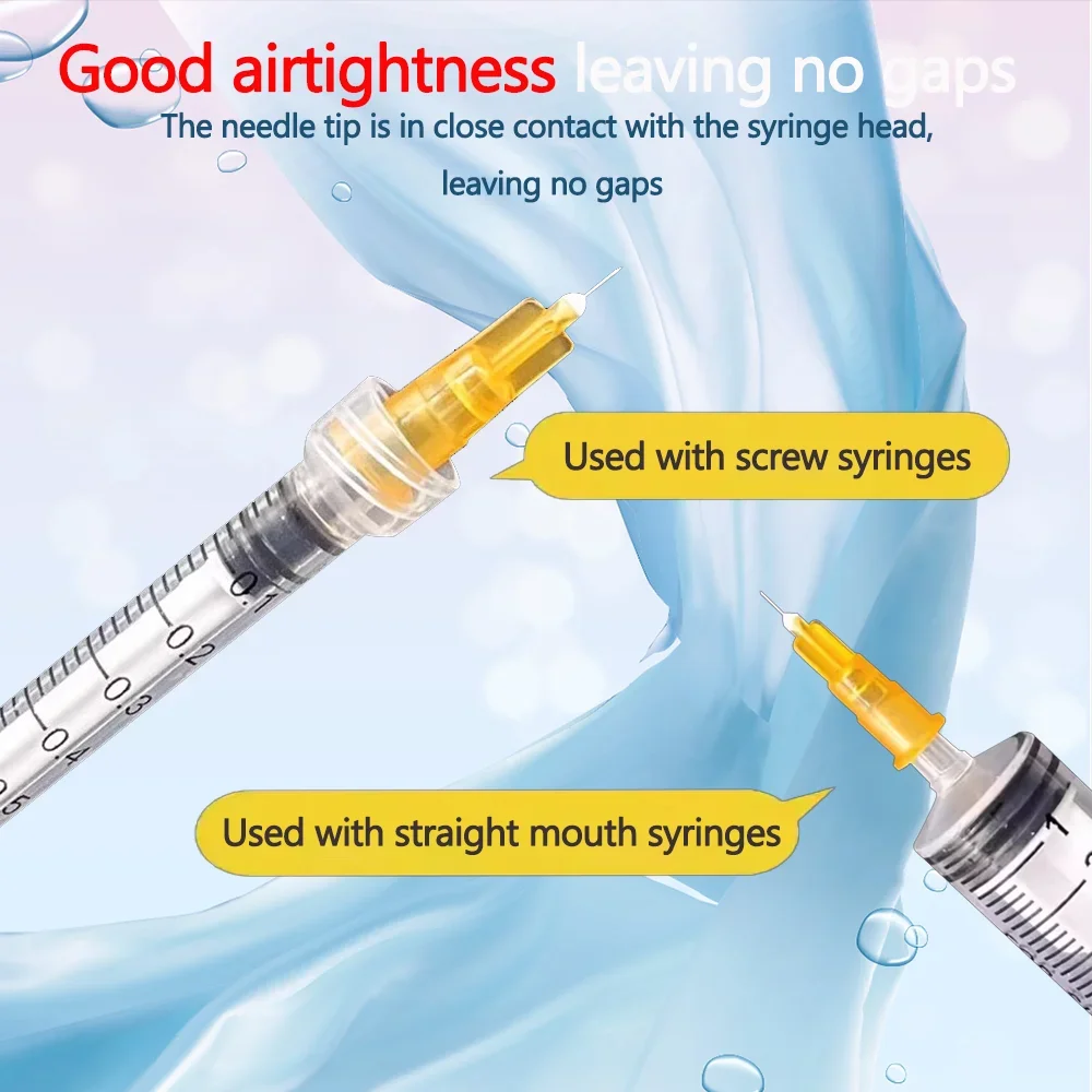 100PCS Tattoo Needle Disposable Painless Small Needle Sterile 30G 4/13mm 32G 4/6/13 mm 34G Syringe Needles Irrigator Eyelid Tool - Image 3