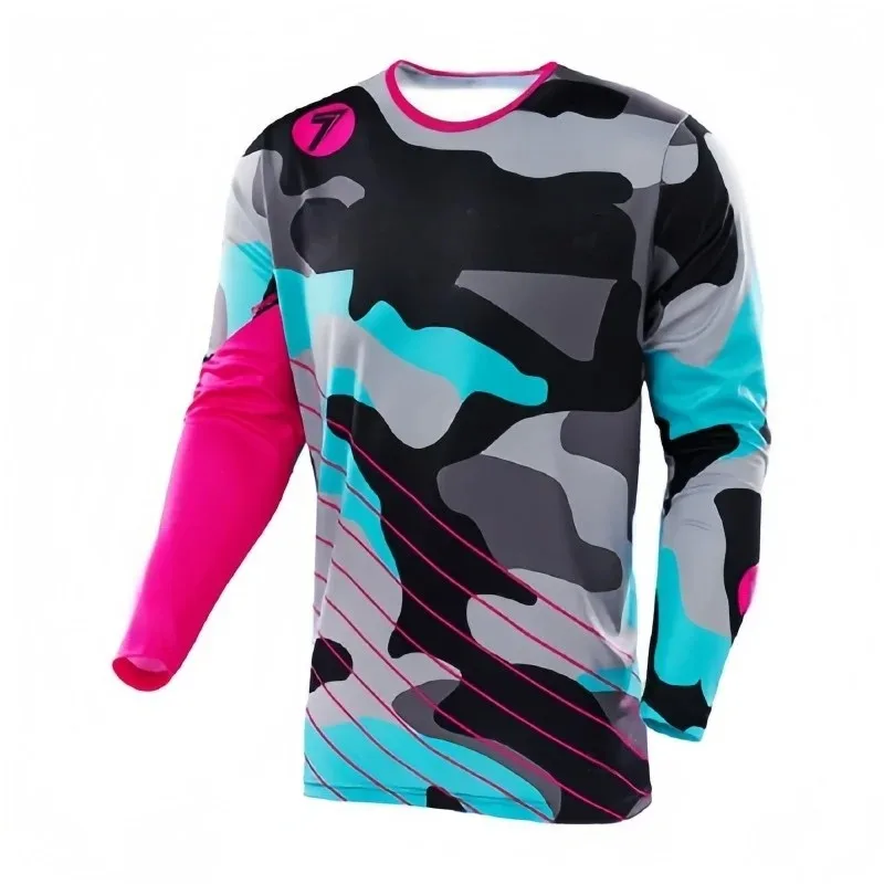 New men's off-road motorcycle riding clothes breathable men's fashionable fitness outdoor sportswear