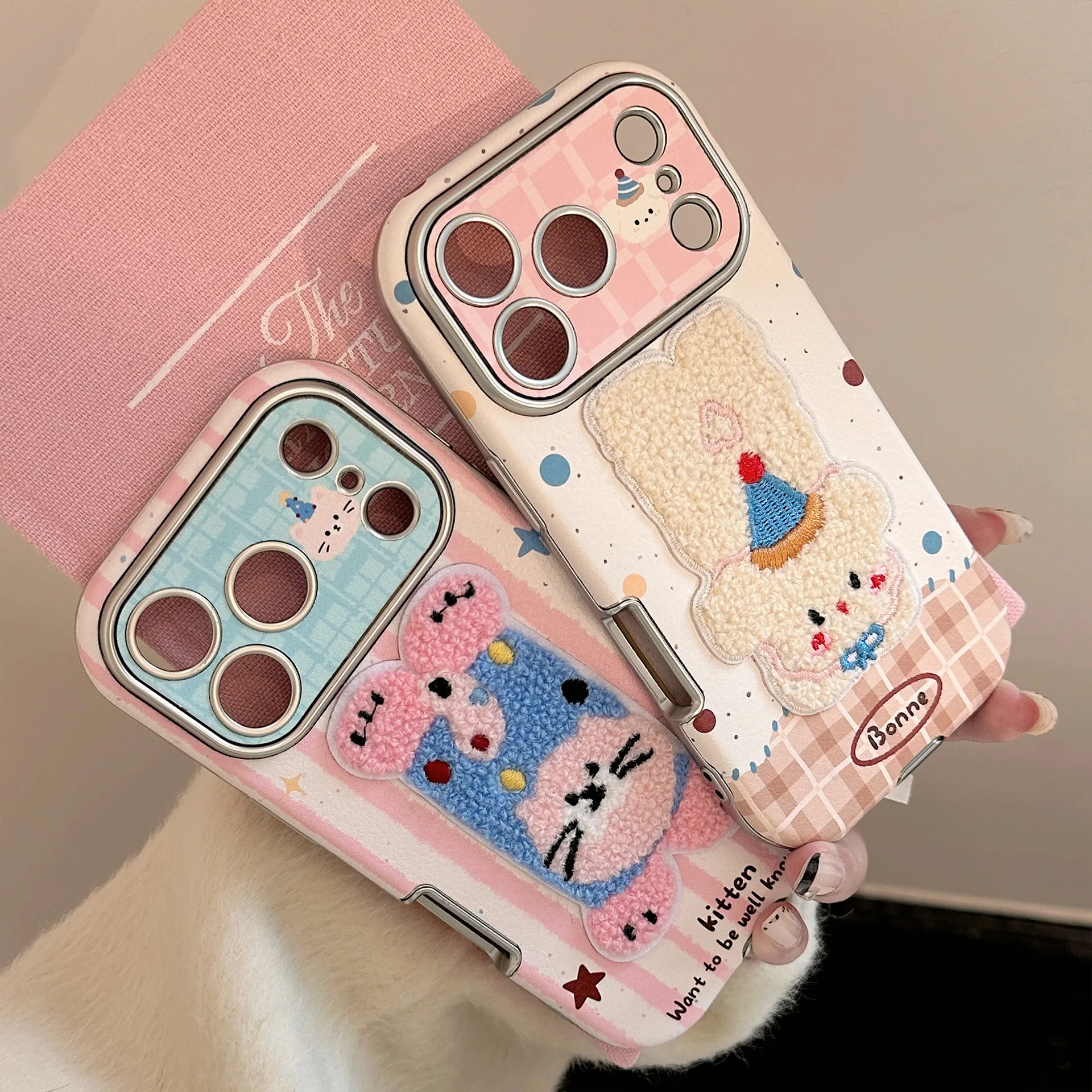 Casing HP Kulit Bertekstur Hew - Embroidery Texture ulasan dan harga