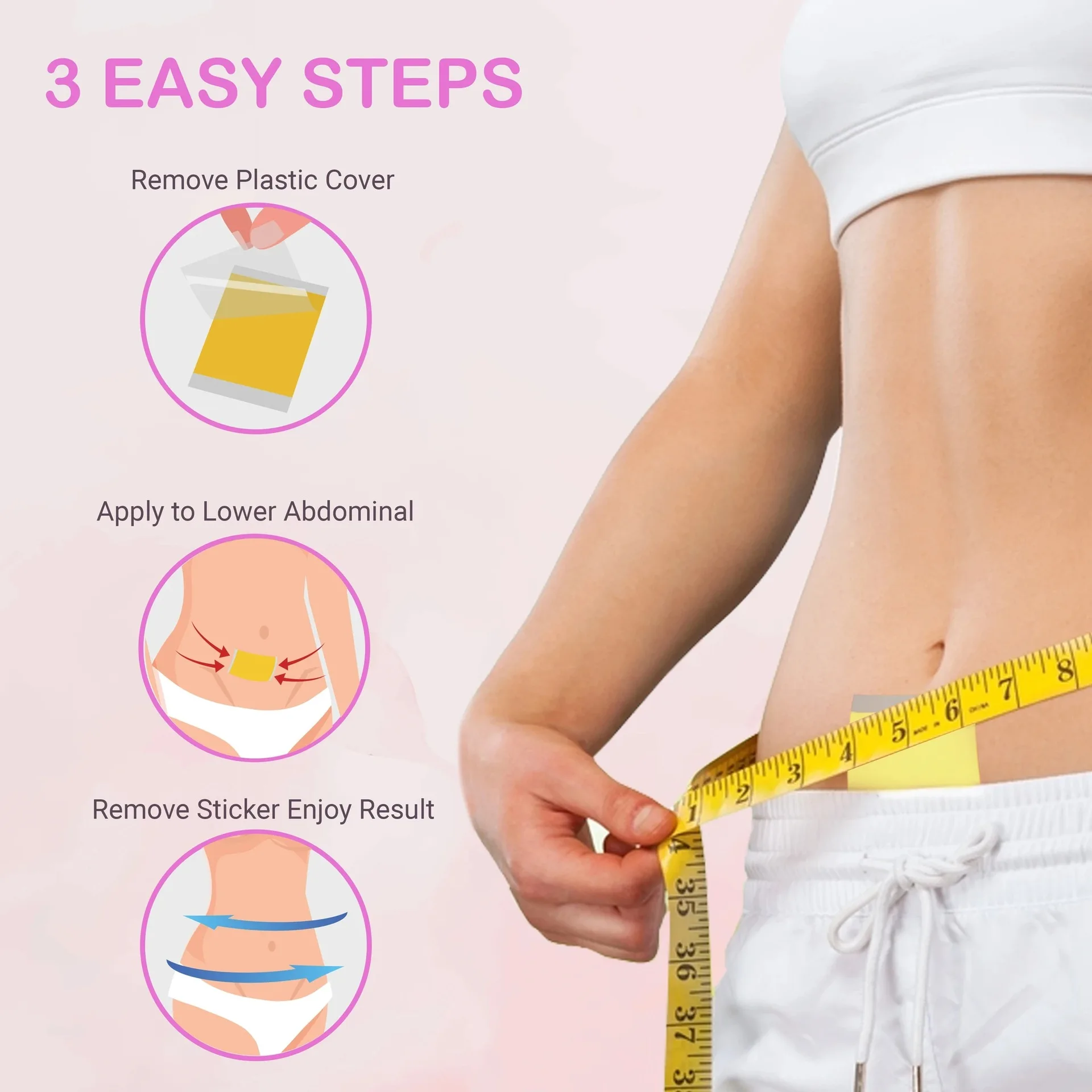 Slimming Patch Fast Burning Weight Lose Natural Herbs Sticker Body Shaping Magnetic Thinner Abdomen Navel Slimming Patch