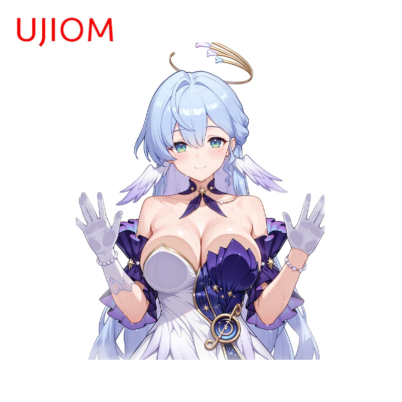 UJIOM الصدر الزجاج روبن هونكاي ستار السكك الحديدية ملصقات جدار NSFW الجمال الكتابة على الجدران الشارات مقاوم للماء خزانة المطبخ الديكور