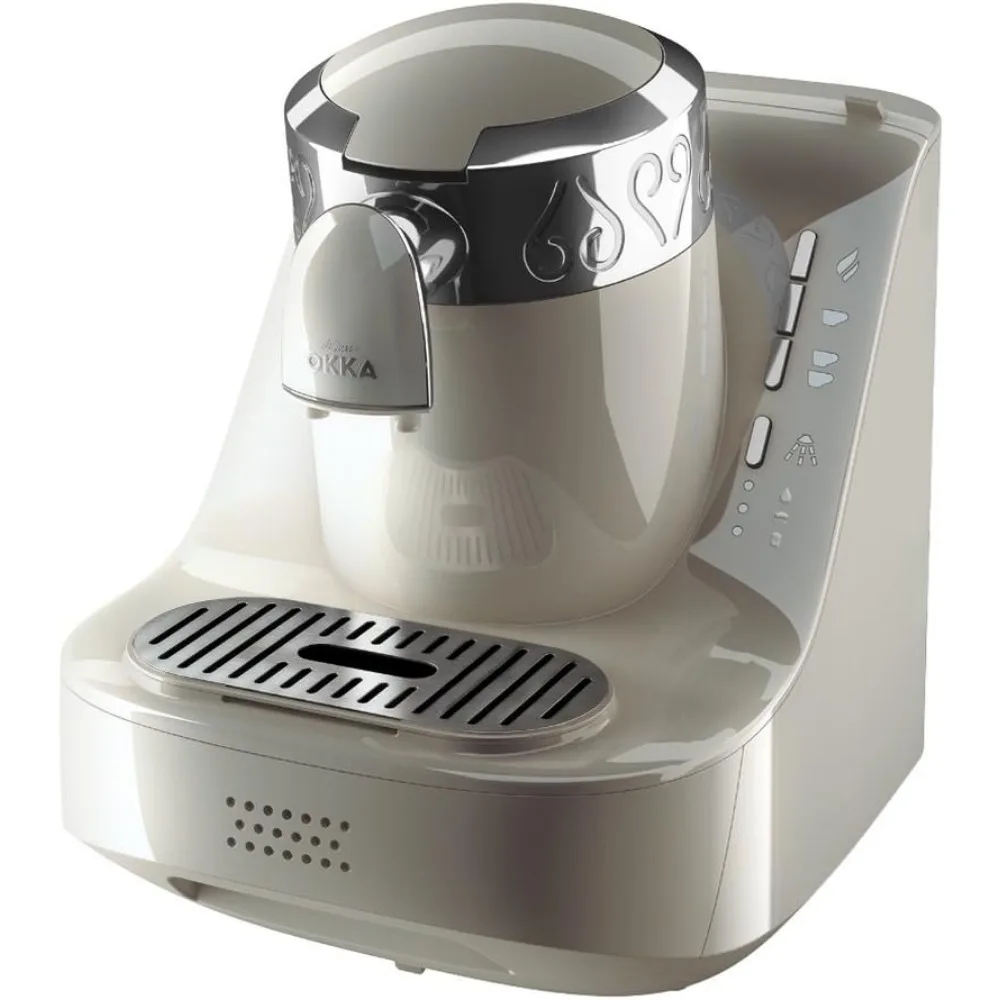 Automatic Turkish/Greek Coffee Machine, USA 120V, UL, White/Silver, medium