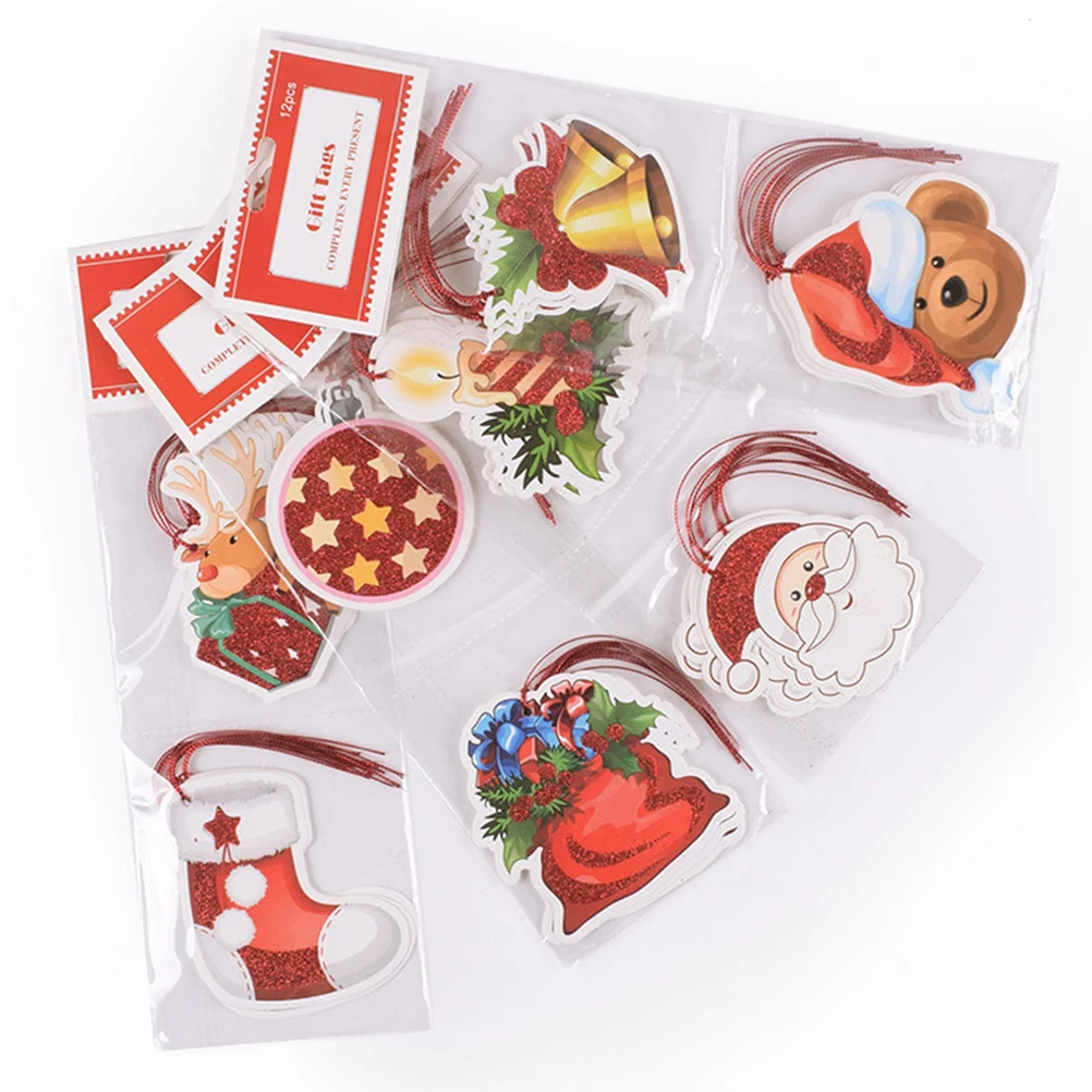 

24pcs Christmas Tree Decorations Premium naments for Home Office Cafe Wall Door Window Holiday Party DIY Gifts