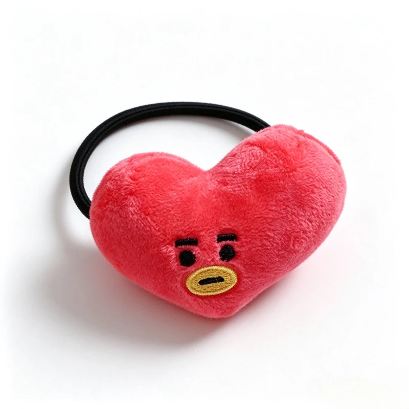 BT21 tata ‌Cooky cartoon Plush doll Hair Tie Kawaii Headband Ponytail Hair Accessories Bracelet Animation Peripheral Wholesale view 3