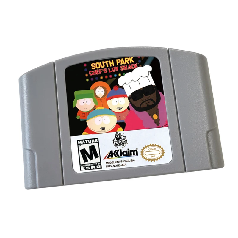 South Park chefs luv shack Video Game Cartridge Card - Compatible model N64 – English - US Version