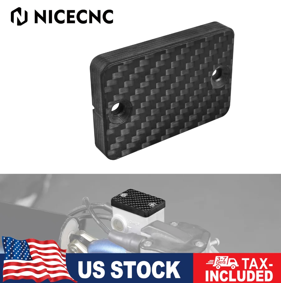 

For Yamaha Raptor 700 YFZ450R Front Brake Reservoir Cover Carbon Fiber Oil Pump Cap Guard ATV For Yamaha Grizzly 550 700 Kodiak