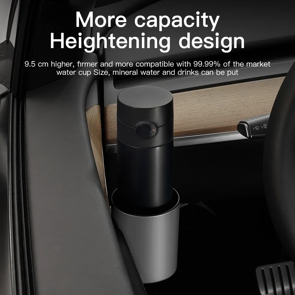 YZ 4 Pcs/Set Car Door Cup Holder For Tesla Model 3 Y Special Door Cup Storage Box Rack For Model 3 Model Y Car Door Cup Stand