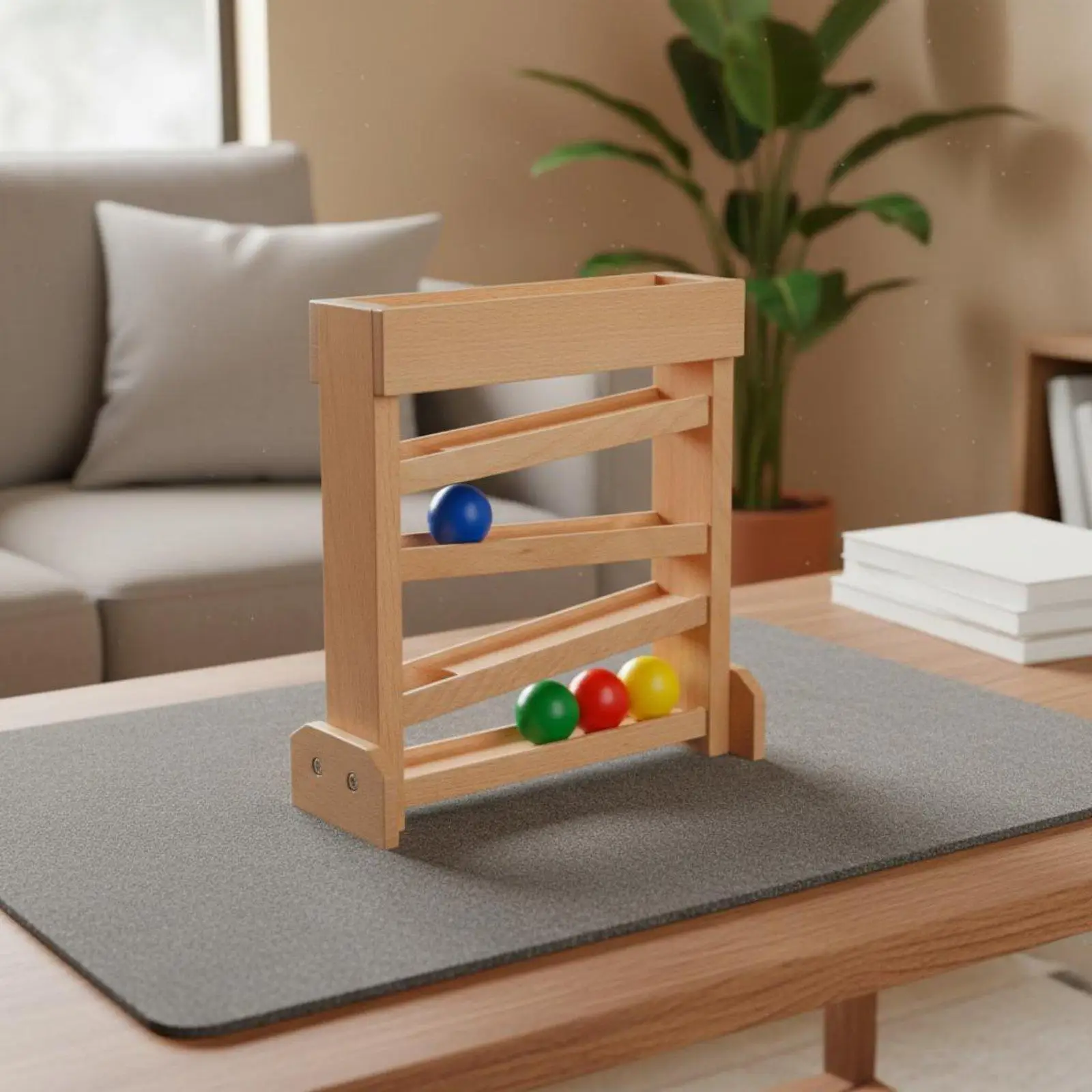 Children Visual Tracker Beech Wood Color Sorting Track Toy Preschool Puzzle for Children Early Education and Development