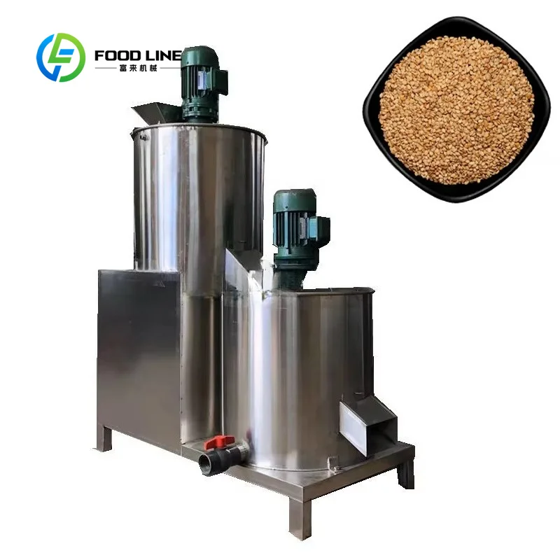 Black Sesame Skin Peeling Machine Customized Integrated Washing Peeling Sorting Equipment for Sesame Seeds