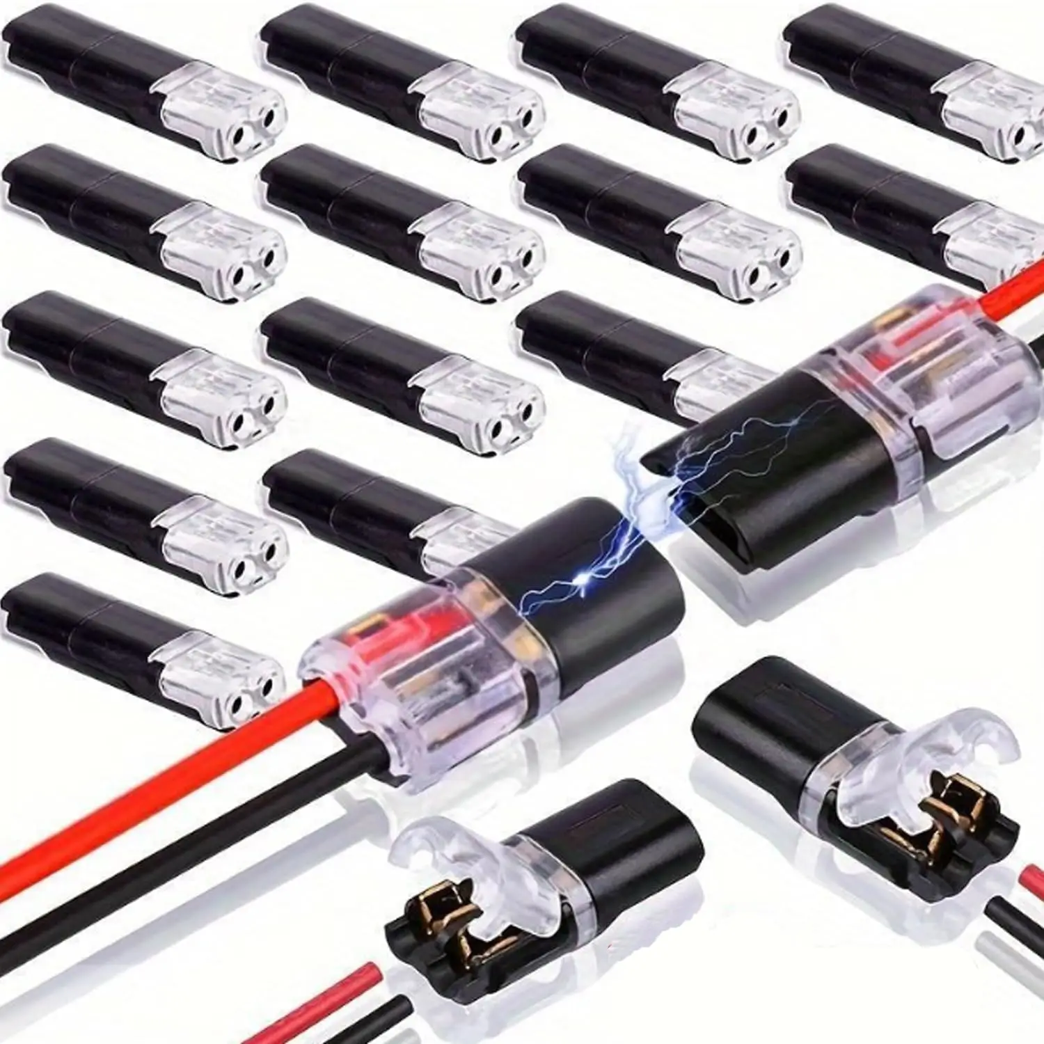 Conector eléctrico impermeable de 2 pines, Cable de coche, conector eléctrico automotriz, conexión de Terminal de tira, nuevo