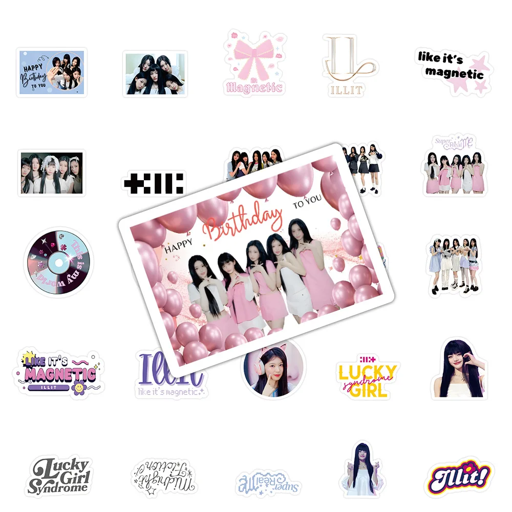 60 قطعة مجموعة KPOP الكورية الجديدة للفتيات ملصقات الكتابة على الجدران الإبداعية الأمتعة أجهزة الكمبيوتر المحمولة الغيتار حقيبة المشجعين جمع هدية #5