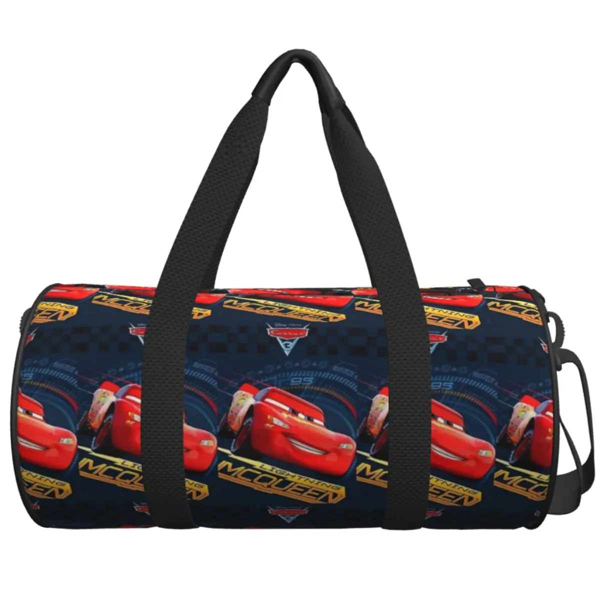 

Lightning McQueen Number 95 Travel Bag Cartoon Red Car Large Sport Bags Oxford Men's Custom Gym Bag Swimming Retro Fitness Bag