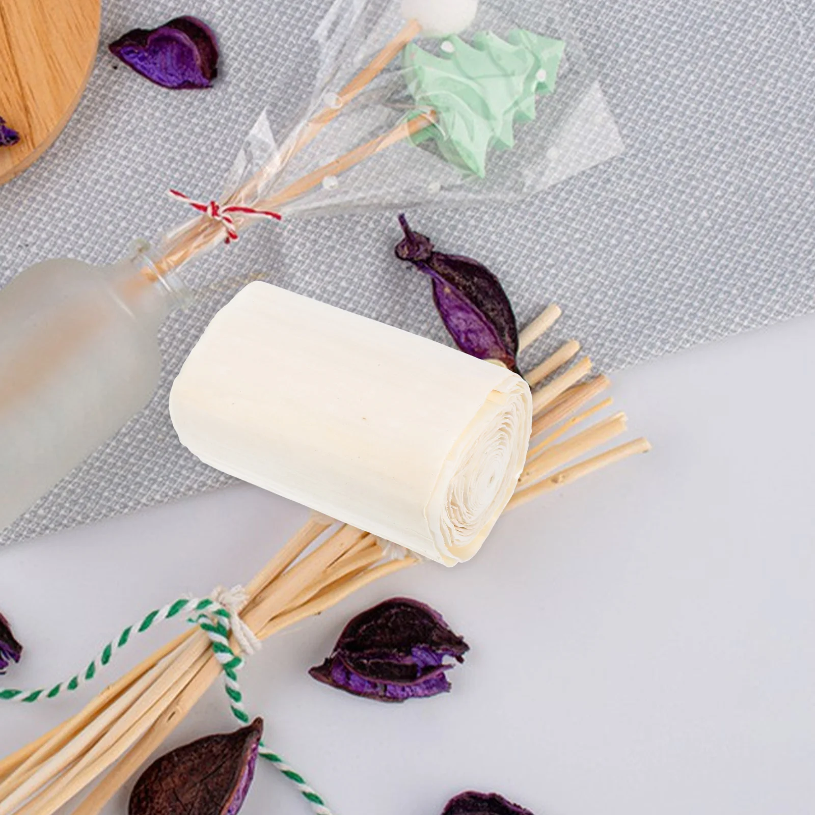 Handwerk Diffusor Blumenmaterial Rolle Beige DIY duftende Blumenherstellung Kit künstliche Blumen Reed Diffusor Ersatz