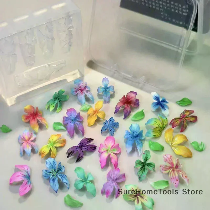 3D Flowers Nail Mold DIY Silic - Resin Art Templates Free ulasan dan harga