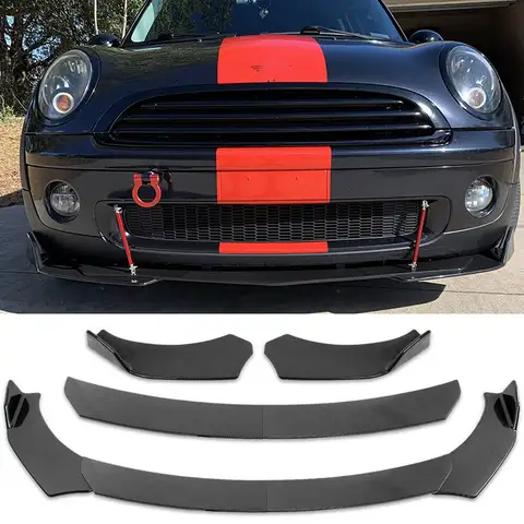 LAICY 미니 쿠퍼 S R52 R53 R57 2015-2022 프론트 범퍼 립 바디 키트, 스포일러 스플리터 프로텍터 커버, 가드 디플렉터 립