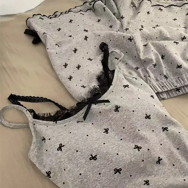 Women's Summer Suit Women's Pajamas Set Trousers Sets Sleepwear Pijama Pajama Woman Shorts Home Clothes Sleep Lounge Underwear