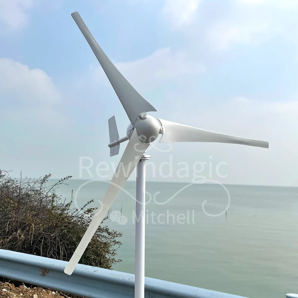 5000W 6000W Wind Turbine Generator Complete Set 48V 24V 12V Free Energy Generators Windmill With MPPT Controller Inverter