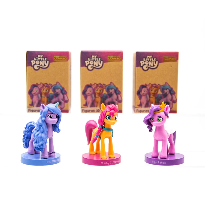 Hasbro My Little Pony The Good Friends Series Figuras 3D Sunny Starscout Izzy Moonbow Pipp Petals Capsule Toy Model Toys