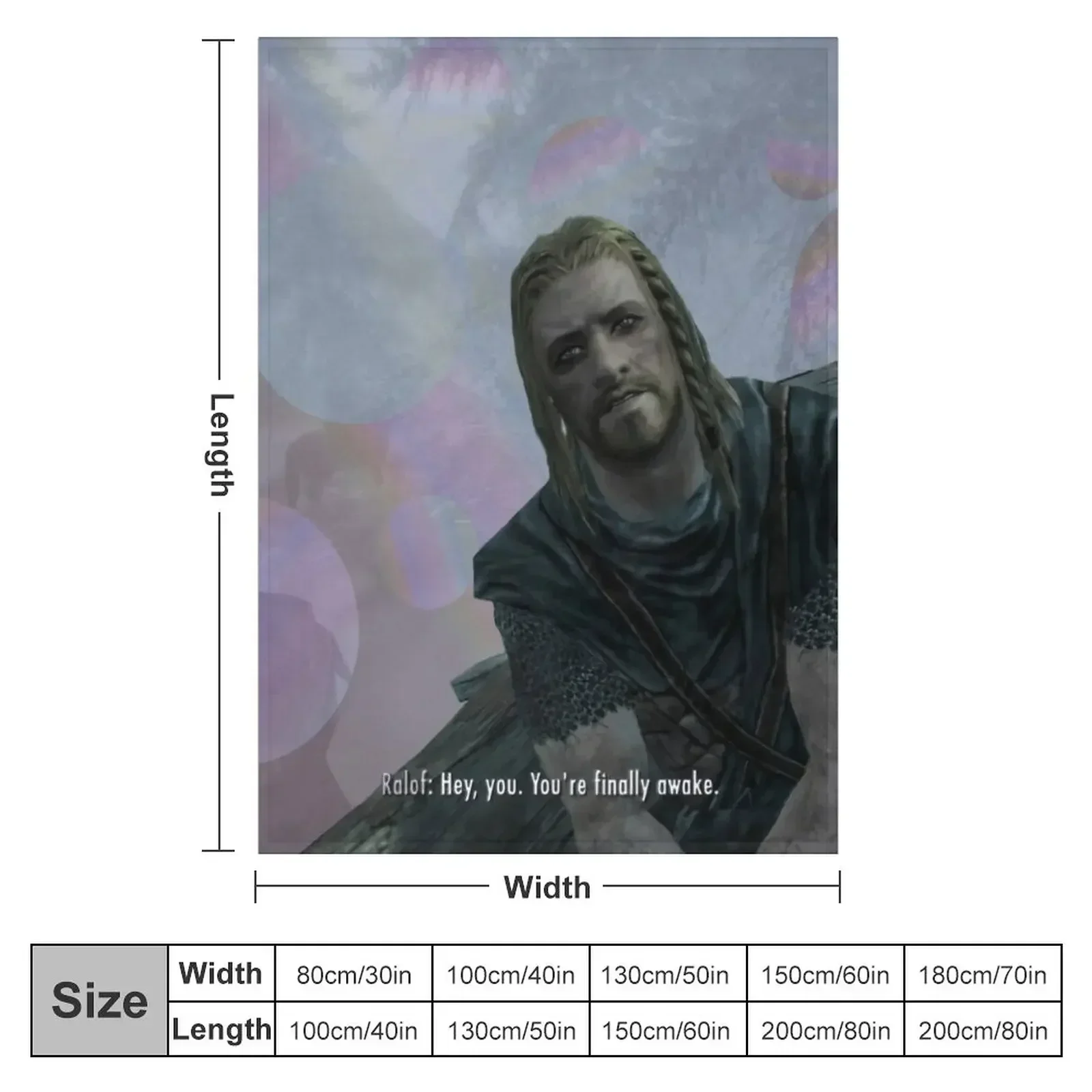 HDR - Hey, you. You're finally awake. Throw Blanket couch cozy soft plush fuzzy picnic outdoor blanket