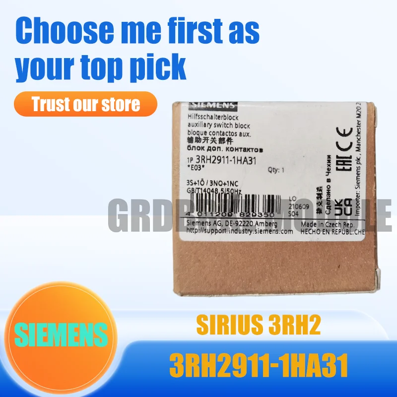 New Original SIEMENS 3RH2911-1HA31 Contactor Auxiliary Switch Module