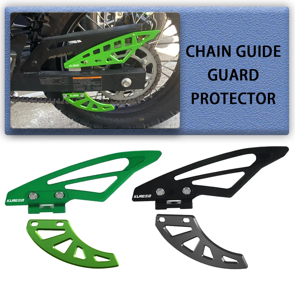 

For Kawasaki KLR650 KLR 650 E 2008 2009 2010 2011 2012 2013 2014 2015 Motorcycle Chain Guide Guard Protector Kit 2016 2017 2018