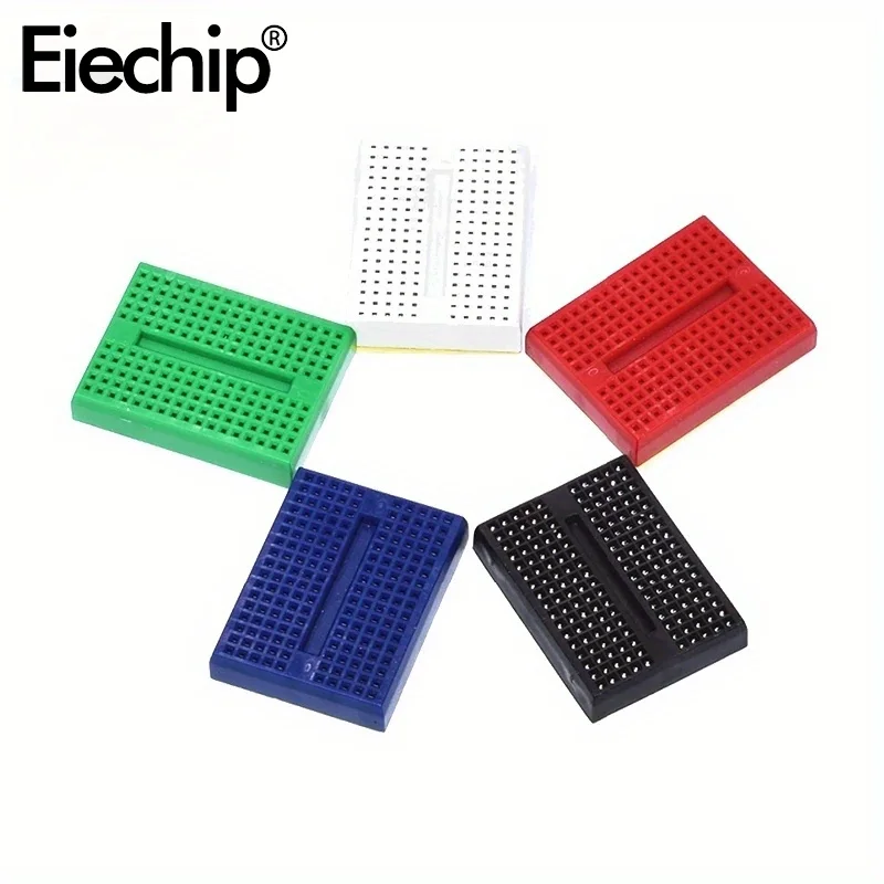 1/6pcs SYB-170 Mini Solderless Prototype 35*47mm Prototype Test Board 6 Colors ，170 Tie-points PCB Boards Set image 4
