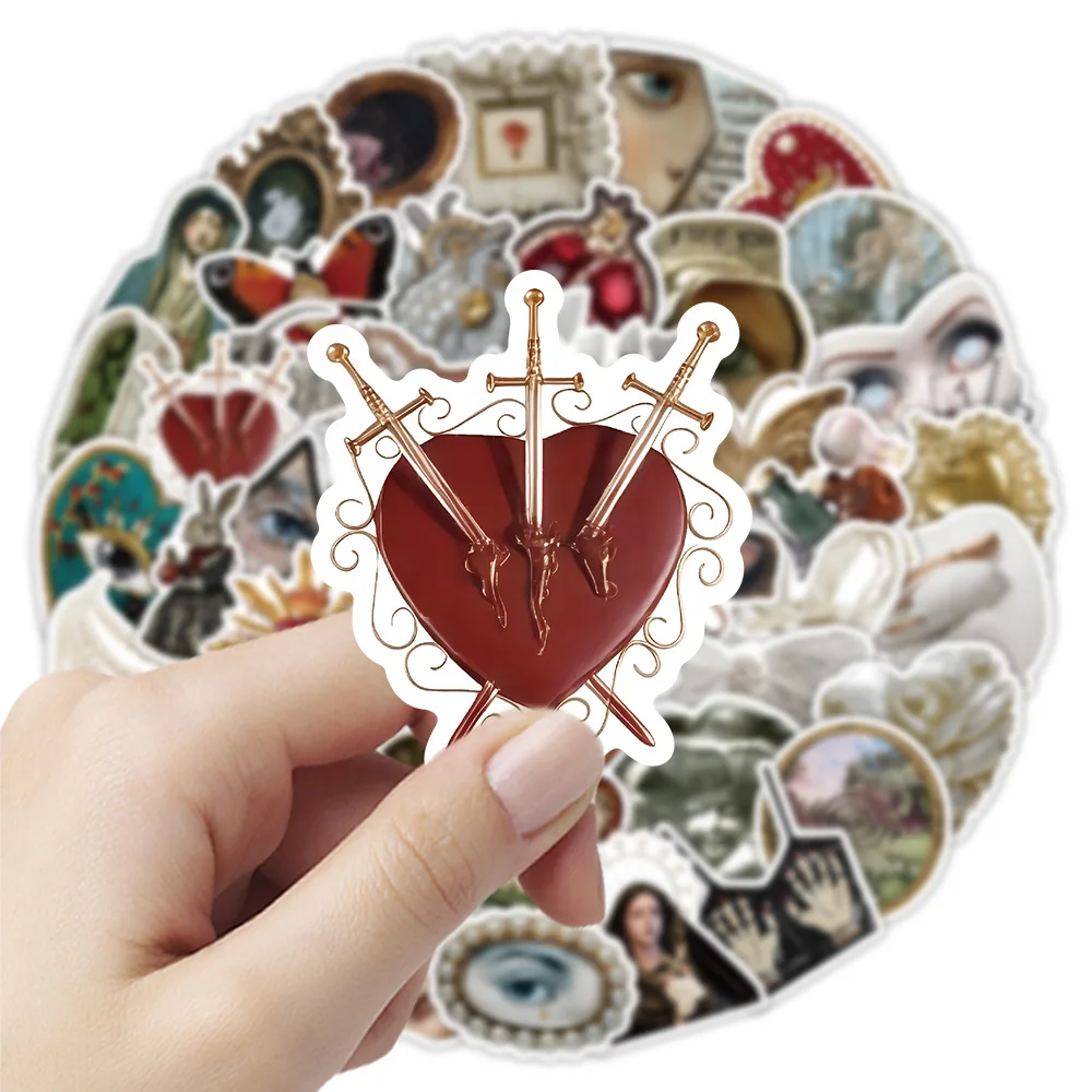 54 個のグロテスクな美学ヴィンテージグラフィティステッカーイン漫画 DIY 装飾スケートボード電話冷蔵庫バイク壁デカール子供のおもちゃ