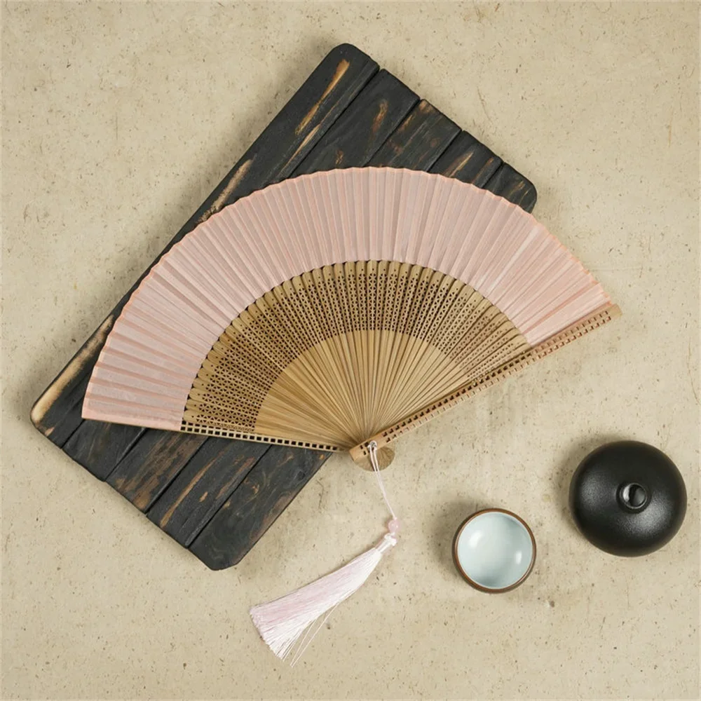 Chinese Style Bamboo Folding Fan, Classical Carving Craft