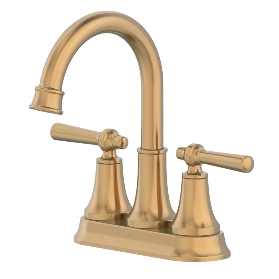 

Modern Heirloom 4" Centerset Bathroom Faucet in Heritage Gold