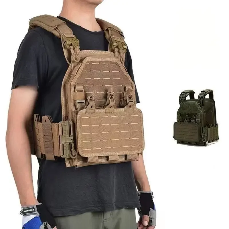 ATFG MOX CAMO Light Weight Quick Release Combat Plate Carrier 1000D Nylon Molle Chaleco Military Tactical Vest Hunting