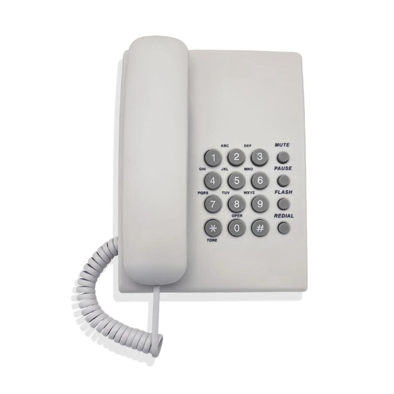 Teléfono con cable 587B, teléfono escritorio para casa, teléfono emergencia, botón para personas mayores