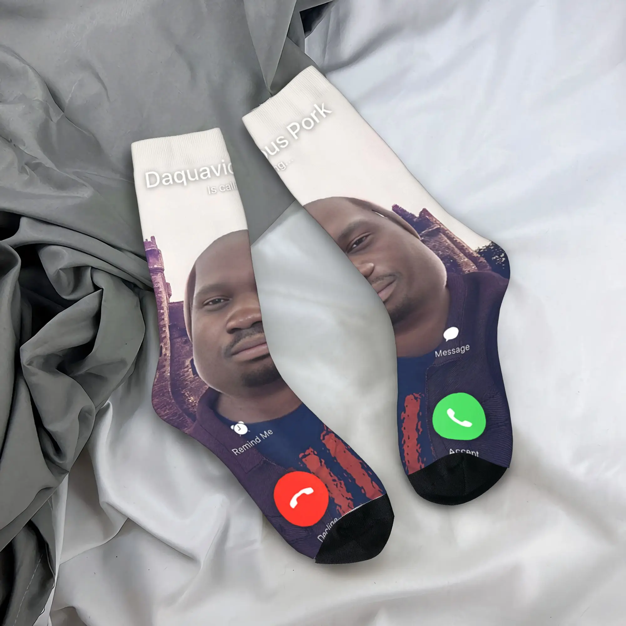 

Мужские носки D'aquavious Pork, нескользящие дышащие носки, осенние спортивные носки с забавным принтом для занятий спортом на открытом воздухе