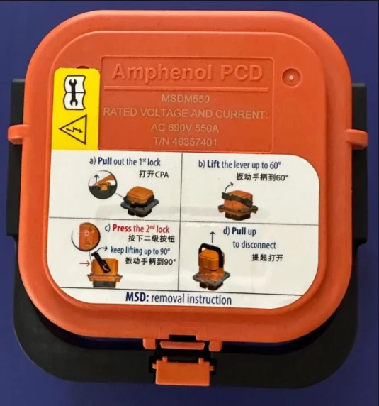 

1PCS/LOT MSDM5502DR MSDM550 170M3422 AC 690V 550A AMP HENOL MSDF000F base