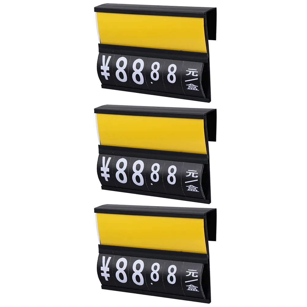 3Pcs Hanging Price Tag Display Rack Portable Hanging Label Stand for Retail Stores Supermarkets Exhibitions Advertising