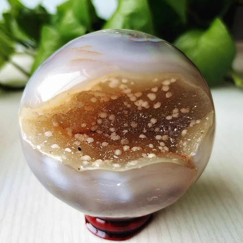 

Natural Stone Agate Crystal Ball Geode Druzy Sphere Cluster Room Decoration Home Ornaments Chakra Meditation Spiritual Healing