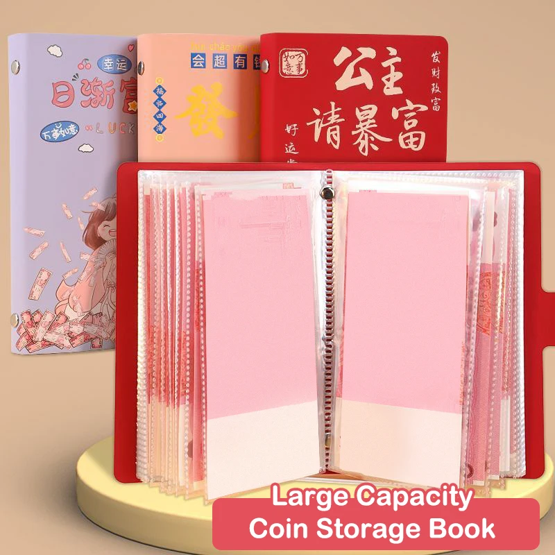 100 Sobres para el Reto de Ahorro de Dinero, Libro de Colección de Dinero Reutilizable de Gran Capacidad con Candado y Contraseña