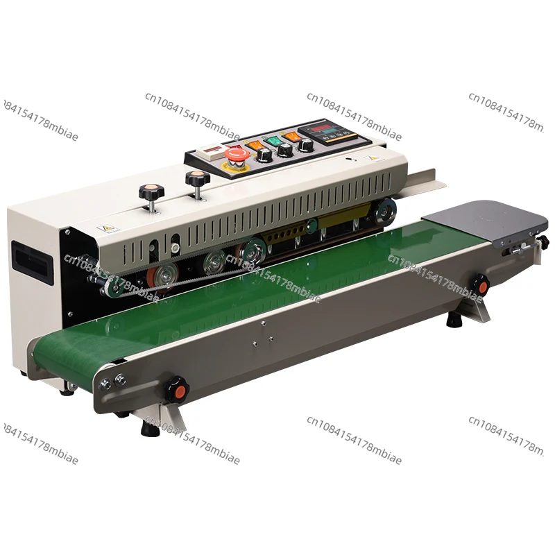 Automatic Horizontal Continuous Solid Ink Date Print Aluminum Plastic Bag Counter Heat Sealing Machine