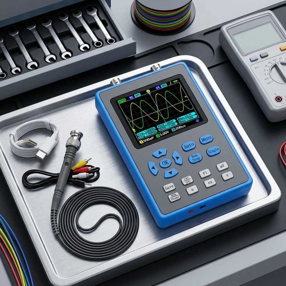 DSO2512G 120MHz Dual Channel Digital Oscilloscope 500MSa Sampling For Fpga Signal Generator For Electronics Debugging Tester