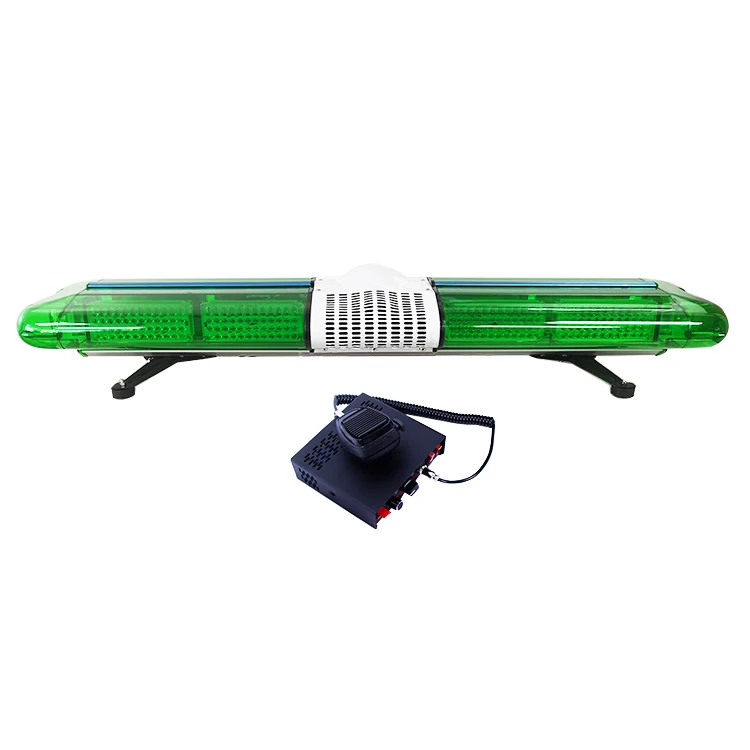 

12V Ambulance Green Led Emergency Led Lightbar Light Bar With Siren Speaker