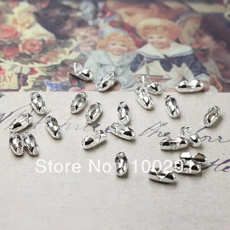 5000pcs 1.5mm metal silver plated jewelry findings clasp