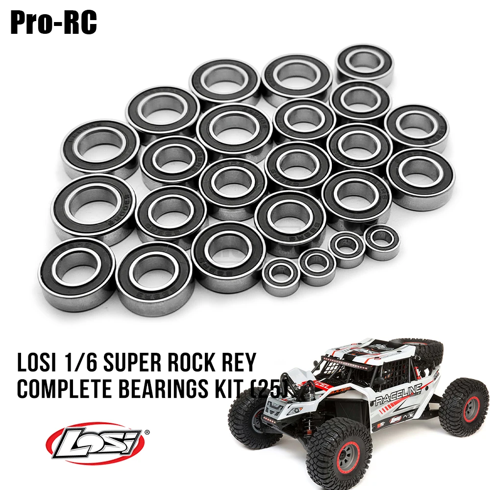 

Fits Losi 1/6 Super Rock Rey Complete Bearings Kit (25Pcs) Rc Car Part