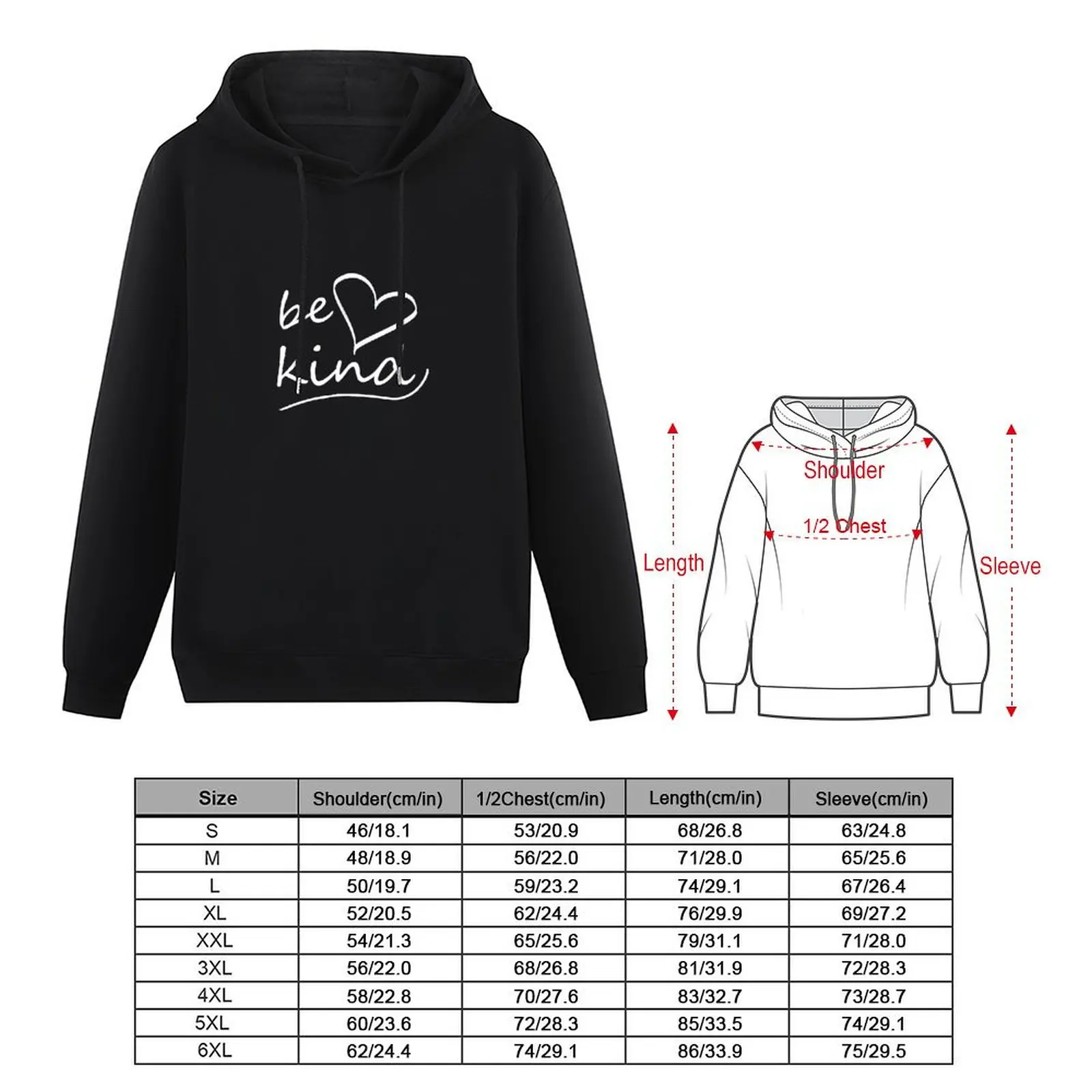 Be Kind Pullover Hoodie men's autumn clothes autumn jacket men hooded shirt men's sweat-shirt anime hoodie