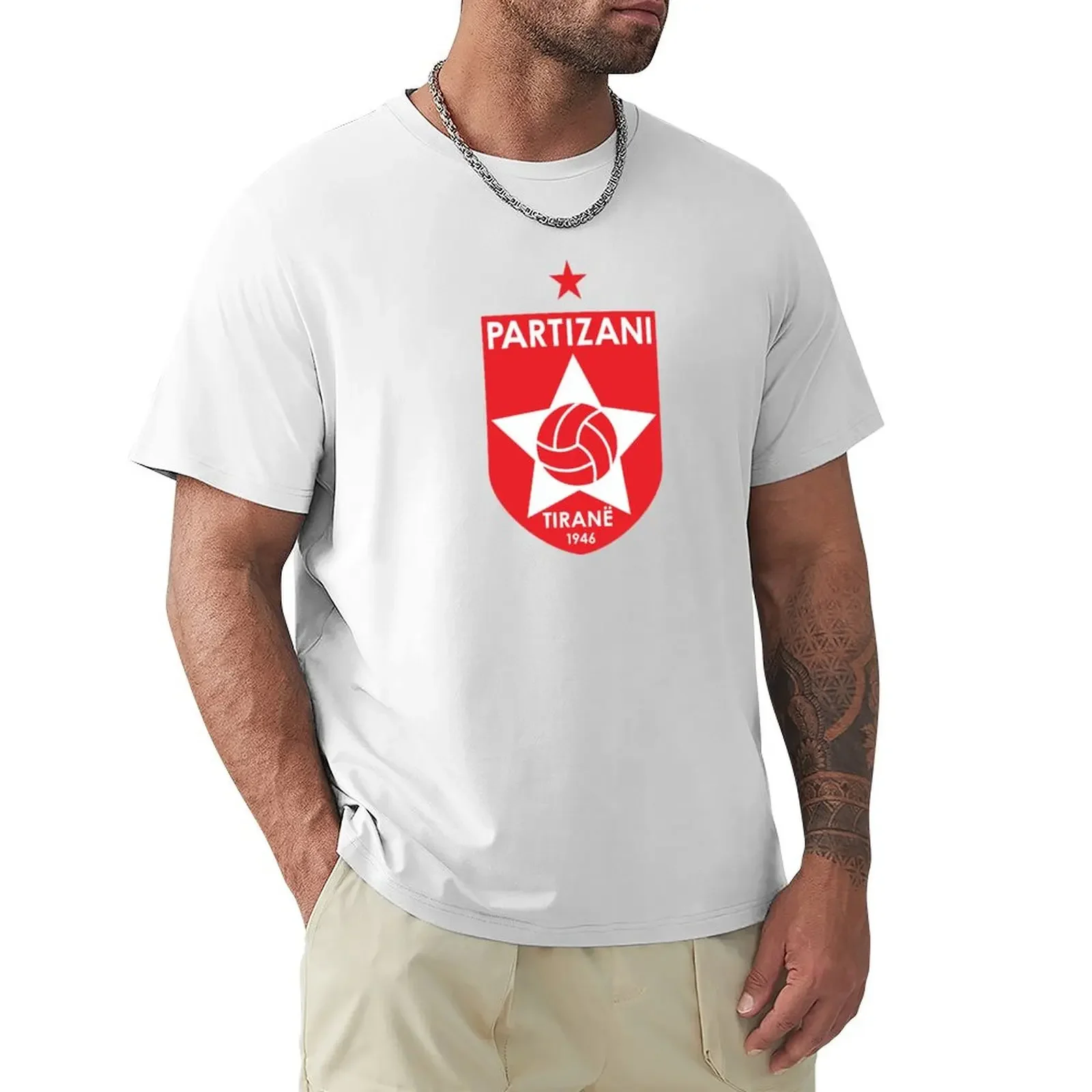 FK Partizani Tirana Albania (New) T-Shirt tops heavyweights quick-drying heavy weight t shirts for men