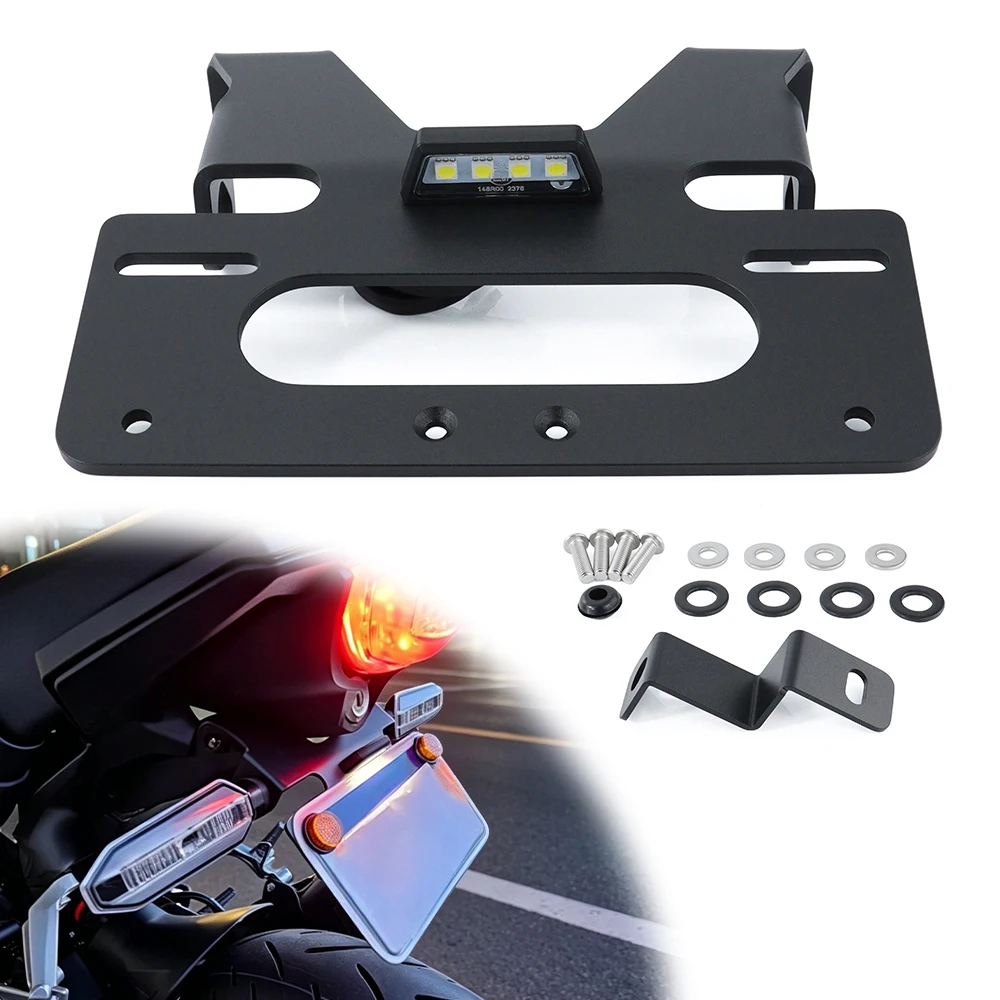 License Plate Holder Bracket Fit For Honda CB125R NEO Sports Cafe CB150R CB300R 2018-2026 Rear Tail Tidy Fender Eliminator Kit